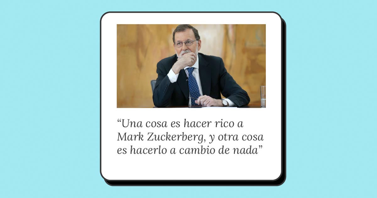 Una cosa es ser solidario y otra serlo a cambio de nada - Mariano Rajoy Promocionar Publicación